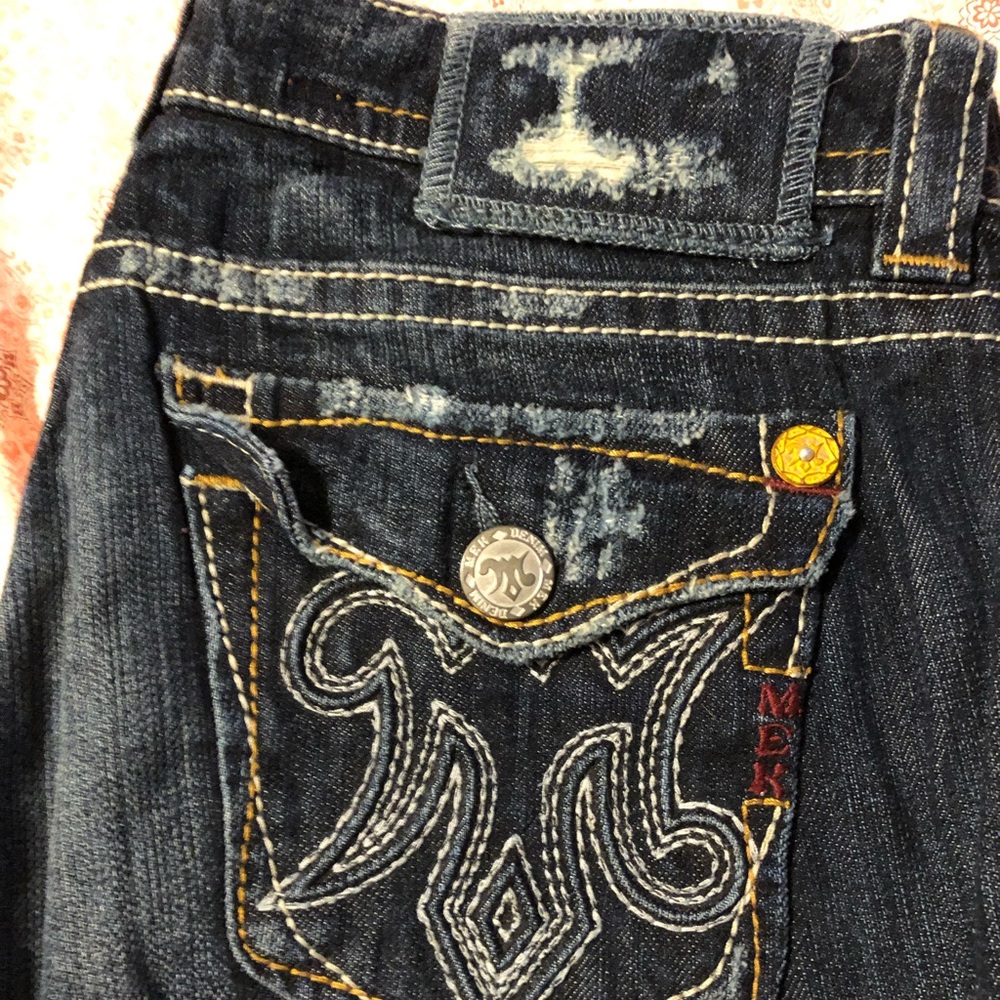 MEK Oaxaca Bootcut Jean 28W 34L Dark Wash Denim
